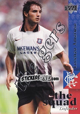 Cromo Lorenzo Amoruso - Glasgow Rangers FC 1997-1998 - Upper Deck