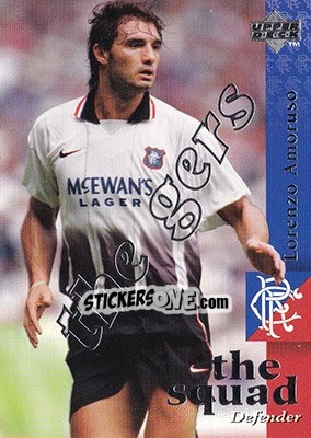 Sticker Lorenzo Amoruso - Glasgow Rangers FC 1997-1998 - Upper Deck