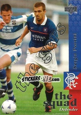 Sticker Sergio Porrini - Glasgow Rangers FC 1997-1998 - Upper Deck