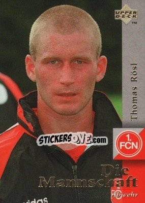 Sticker Thomas Rosl - FC Nurnberg 1997 - Upper Deck