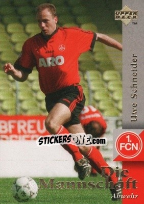 Sticker Uwe Schneider - FC Nurnberg 1997 - Upper Deck