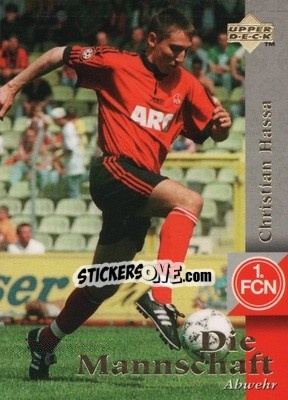 Sticker Christian Hassa - FC Nurnberg 1997 - Upper Deck