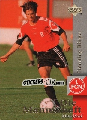 Sticker Henning Burger - FC Nurnberg 1997 - Upper Deck