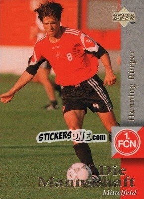 Sticker Henning Burger - FC Nurnberg 1997 n. 8 - Upper Deck