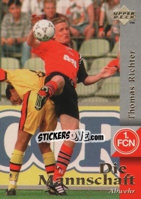 Sticker Thomas Richter - FC Nurnberg 1997 - Upper Deck