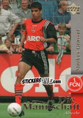 Sticker Markus Grasser - FC Nurnberg 1997 - Upper Deck