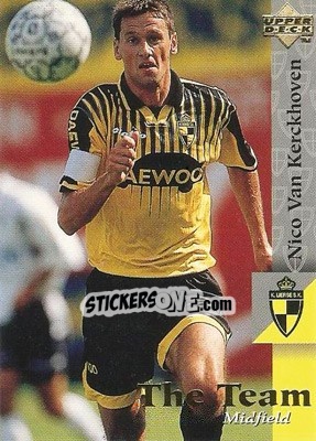 Sticker Nico van Kerckhoven - K. Lierse S.K. 1997 n. 12 - Upper Deck