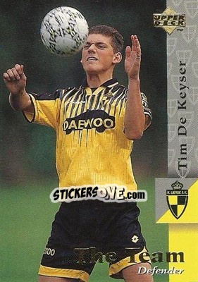 Sticker Tim de Keyser - K. Lierse S.K. 1997 - Upper Deck