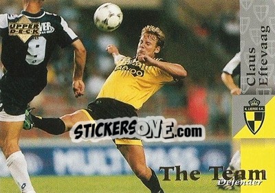 Sticker Claus Eftevaag - K. Lierse S.K. 1997 - Upper Deck