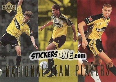 Figurina Nico van Kerckhoven / Bob Peeters / Philip Haagdoren - K. Lierse S.K. 1997 - Upper Deck