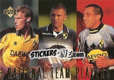 Sticker Bart De Roover / Eric van Meir / Philippe van de Walle - K. Lierse S.K. 1997 - Upper Deck