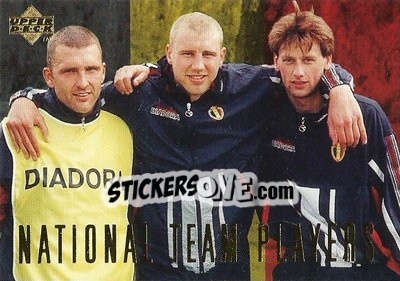 Sticker Eric van Meir / Bob Peeters / Nico van Kerckhoven - K. Lierse S.K. 1997 n. 42 - Upper Deck