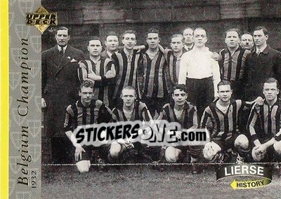 Sticker Belgium Champion 1932 - K. Lierse S.K. 1997 - Upper Deck