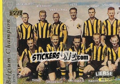 Cromo Belgium Champion 1942 - K. Lierse S.K. 1997 - Upper Deck