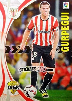 Sticker Gurpegui - Liga BBVA 2015-2016. Megacracks - Panini