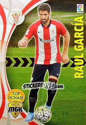 Cromo Raúl García - Liga BBVA 2015-2016. Megacracks - Panini
