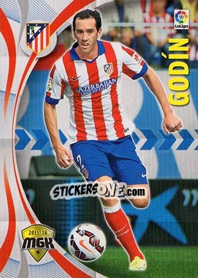 Sticker Godín - Liga BBVA 2015-2016. Megacracks - Panini