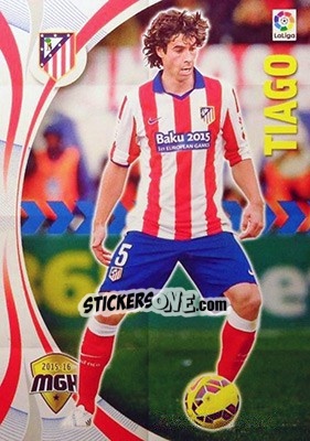 Sticker Tiago Mendes - Liga BBVA 2015-2016. Megacracks n. 39 - Panini