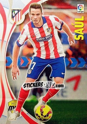 Sticker Saúl - Liga BBVA 2015-2016. Megacracks n. 40 - Panini