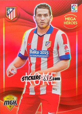 Sticker Koke - Liga BBVA 2015-2016. Megacracks n. 52 - Panini