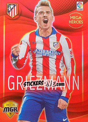 Sticker Griezmann - Liga BBVA 2015-2016. Megacracks - Panini