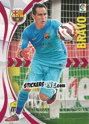 Sticker Claudio Bravo - Liga BBVA 2015-2016. Megacracks n. 57 - Panini