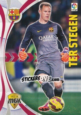 Cromo Ter Stegen - Liga BBVA 2015-2016. Megacracks - Panini