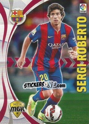 Figurina Sergi Roberto - Liga BBVA 2015-2016. Megacracks - Panini