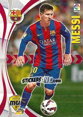Figurina Messi - Liga BBVA 2015-2016. Megacracks - Panini