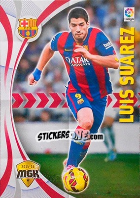 Sticker Luis Suárez - Liga BBVA 2015-2016. Megacracks n. 73 - Panini