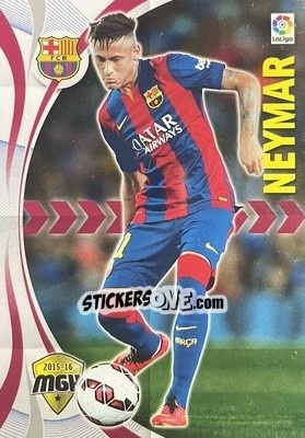 Sticker Neymar - Liga BBVA 2015-2016. Megacracks - Panini