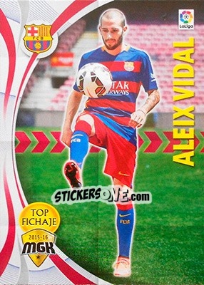 Sticker Aleix Vidal - Liga BBVA 2015-2016. Megacracks n. 76 - Panini
