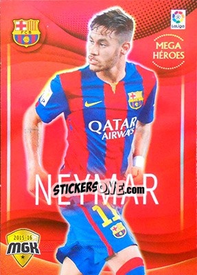 Sticker Neymar - Liga BBVA 2015-2016. Megacracks n. 79 - Panini
