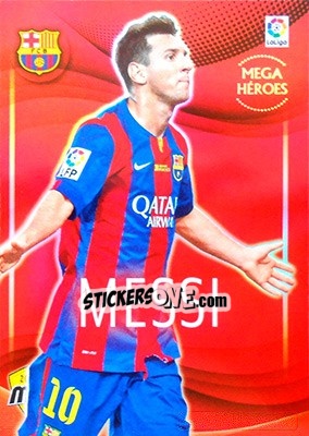 Sticker Messi - Liga BBVA 2015-2016. Megacracks n. 80 - Panini