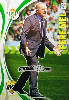 Sticker Pepe Mel - Liga BBVA 2015-2016. Megacracks n. 83 - Panini
