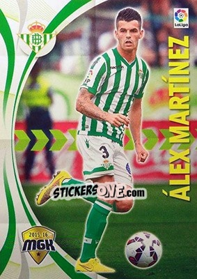 Sticker Álex Martínez - Liga BBVA 2015-2016. Megacracks n. 91 - Panini