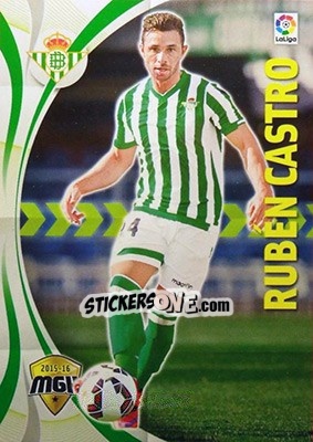 Sticker Rubén Castro - Liga BBVA 2015-2016. Megacracks n. 101 - Panini
