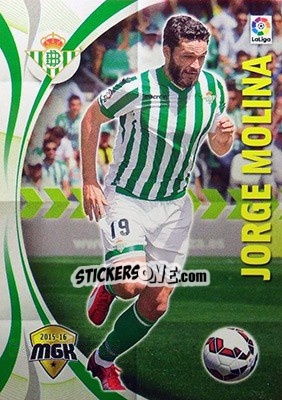 Sticker Jorge Molina - Liga BBVA 2015-2016. Megacracks n. 102 - Panini