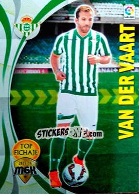 Sticker Van der Vaart - Liga BBVA 2015-2016. Megacracks - Panini