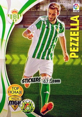Sticker Pezzella - Liga BBVA 2015-2016. Megacracks n. 104 - Panini