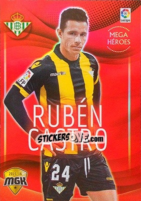 Figurina Rubén Castro - Liga BBVA 2015-2016. Megacracks - Panini