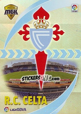 Sticker Escudo Celta - Liga BBVA 2015-2016. Megacracks - Panini