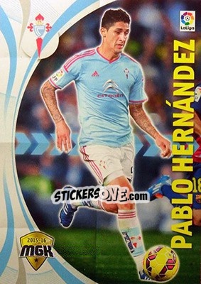 Sticker Pablo Hernández - Liga BBVA 2015-2016. Megacracks n. 123 - Panini