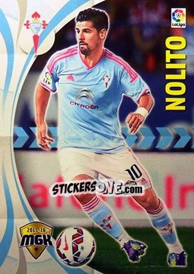 Sticker Nolito - Liga BBVA 2015-2016. Megacracks n. 129 - Panini