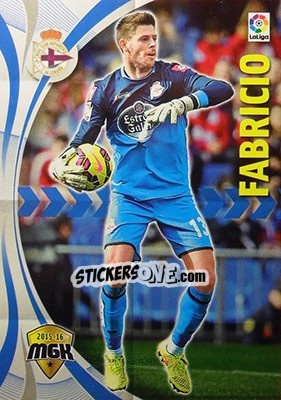 Sticker Fabricio - Liga BBVA 2015-2016. Megacracks - Panini