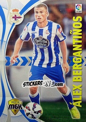 Sticker Álex Bergantiños - Liga BBVA 2015-2016. Megacracks - Panini
