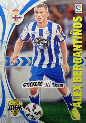 Cromo Álex Bergantiños - Liga BBVA 2015-2016. Megacracks - Panini