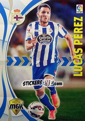 Sticker Lucas Pérez - Liga BBVA 2015-2016. Megacracks - Panini