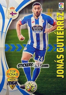 Sticker Jonás Gutiérrez - Liga BBVA 2015-2016. Megacracks n. 159 - Panini