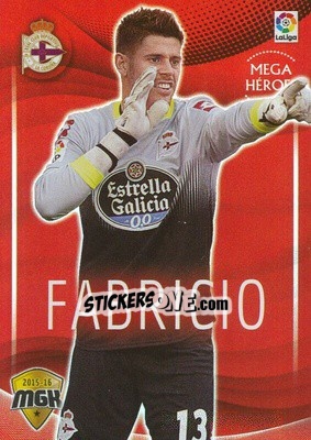 Sticker Fabricio - Liga BBVA 2015-2016. Megacracks n. 160 - Panini